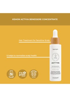 Kemon Actyva Benessere Concentrate 50ml - for Sensitive Scalp  - Image 4