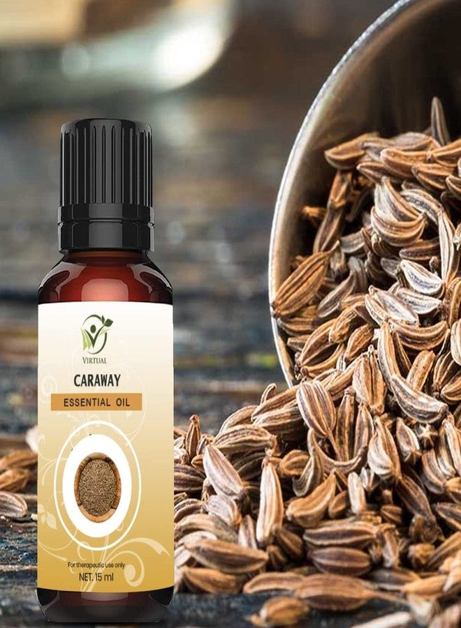 افتراضي زيت الكراوية العطري النقي والطبيعي وغير المخفف بنسبة 100% من فيرتوال، مضاد للالتهابات، للبشرة والشعر، ويهدئ قشرة الرأس (15 مل) - Image 2