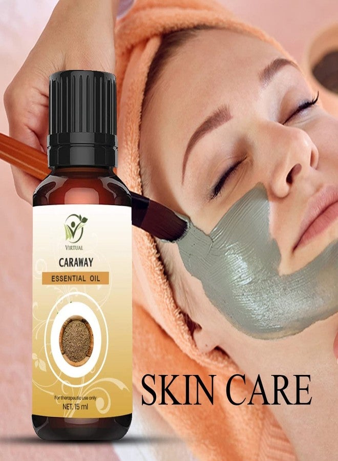 افتراضي زيت الكراوية العطري النقي والطبيعي وغير المخفف بنسبة 100% من فيرتوال، مضاد للالتهابات، للبشرة والشعر، ويهدئ قشرة الرأس (15 مل) - Image 3
