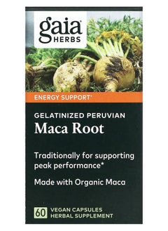 Gelatinized Peruvian Maca Root 60 Vegan Capsules