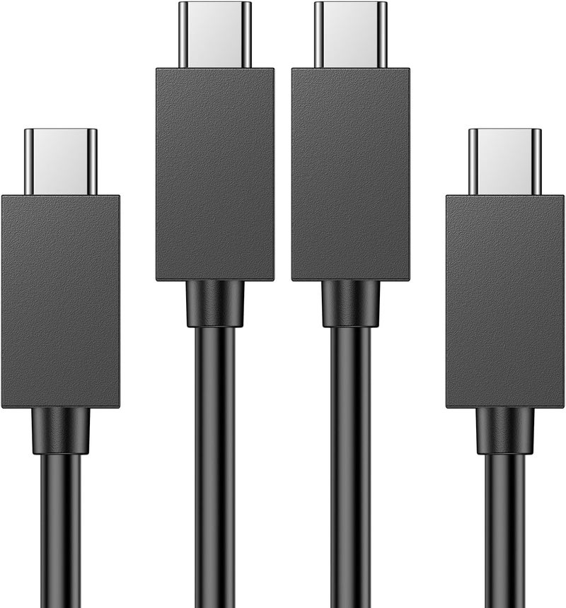KOOWOD PS5 Controller Charger – 2 Pack 5FT OEM Original 3A Fast Charging Cable USB C to USB C Data Cord Wire Accessories for Playstation 5 DualSense, Xbox Series S X Core, Elite Series 2, Switch Controller - Image 1