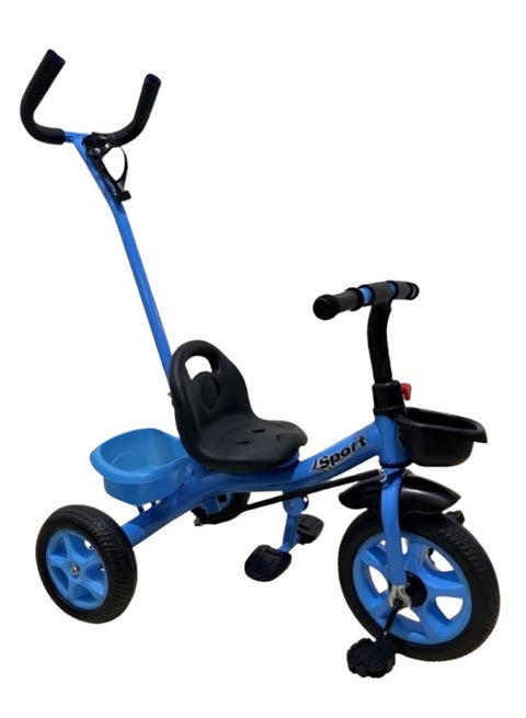 Baybee Baby Tricycle for Kids 2 in 1 Convertible with Parental Adjustable Push Handle & Seat Belt | Kids Cycle Trikes | Baby Boys & Girls Tricycle for Kids Age 2 to 5 Years (BLUE)
