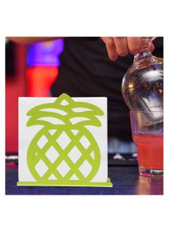 Excefore Napkin Holders, Metal Napkin Holders, Pineapple Design Napkin Holders, Cutout Design Freestanding Napkin Dispenser, Suitable for Tabletop, Kitchen, Picnic, Parties  - Image 2