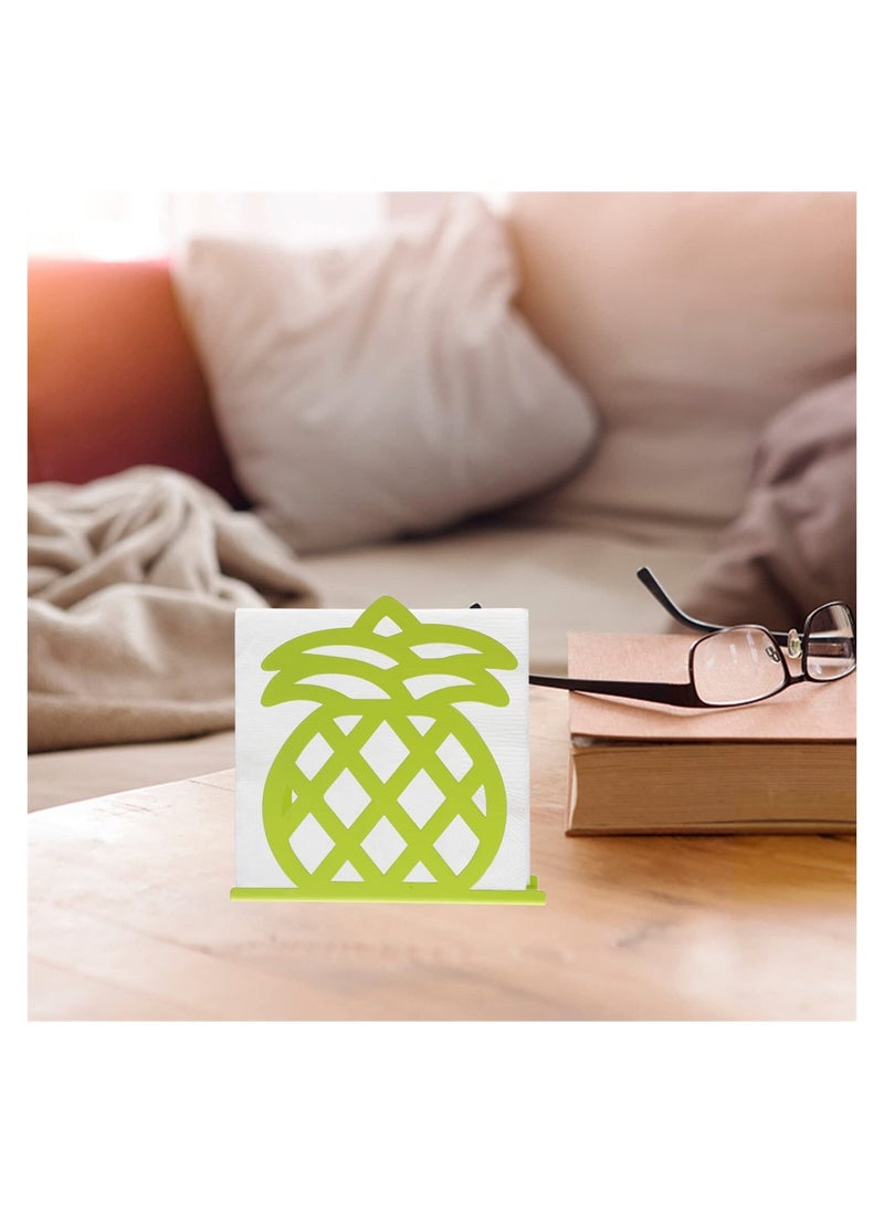 Excefore Napkin Holders, Metal Napkin Holders, Pineapple Design Napkin Holders, Cutout Design Freestanding Napkin Dispenser, Suitable for Tabletop, Kitchen, Picnic, Parties  - Image 3