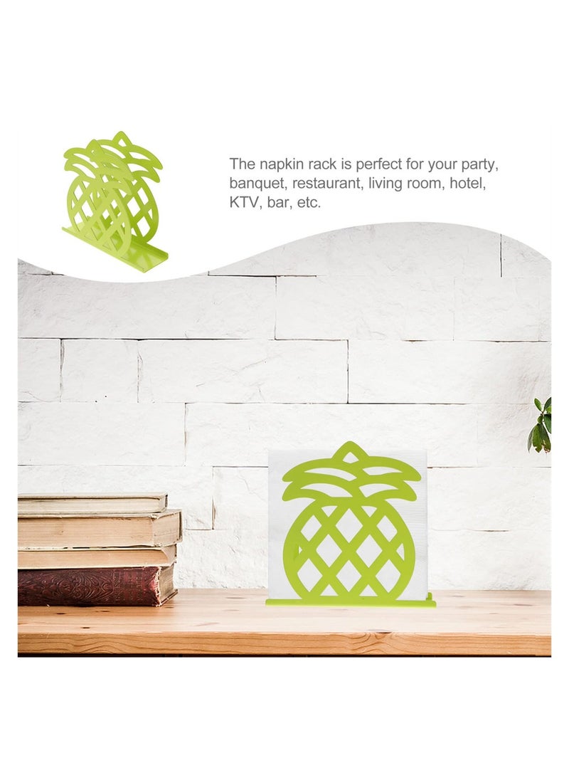 Excefore Napkin Holders, Metal Napkin Holders, Pineapple Design Napkin Holders, Cutout Design Freestanding Napkin Dispenser, Suitable for Tabletop, Kitchen, Picnic, Parties  - Image 5