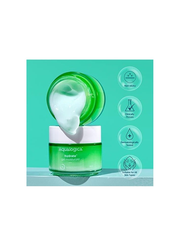 Aqualogica - Hydrate+ Gel Moisturizer with Coconut Water & Hyaluronic Acid for Deep Hydration Oil Free Formula 100g - Image 1