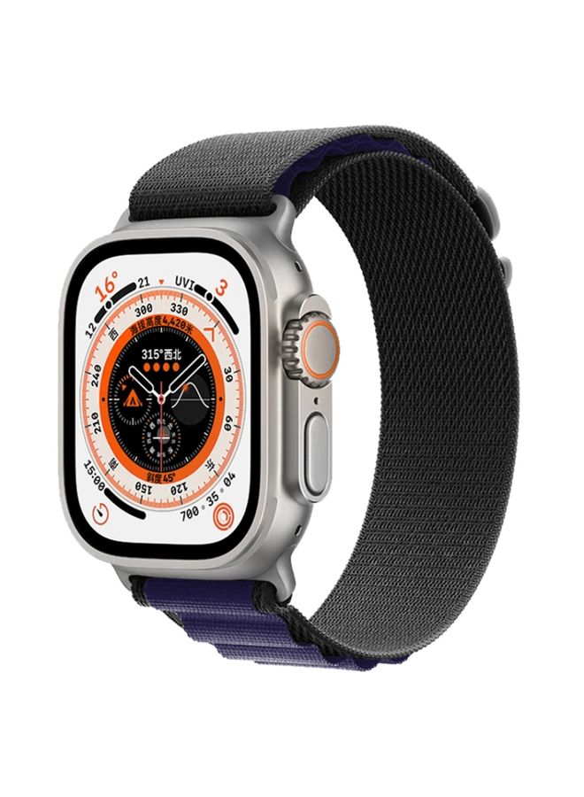 Replacement Strap For Apple Watch Ultra 49mm Nylon Watch Band Dark Purple