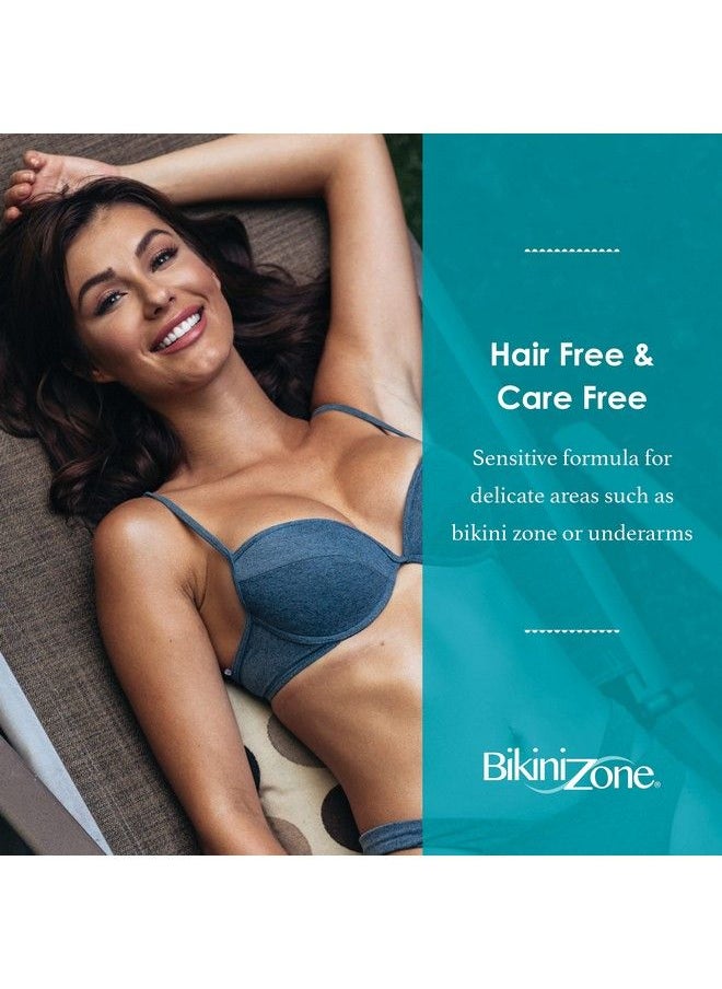 Bikini Zone Crème Hair Remover Instant Hair Removal In Minutes Good For Sensitive Skin & Delicate Areas Lasts Longer Than Shaving Pain Free With Aloe Chamomile & Green Tea (2 Oz) (2)  - Image 5