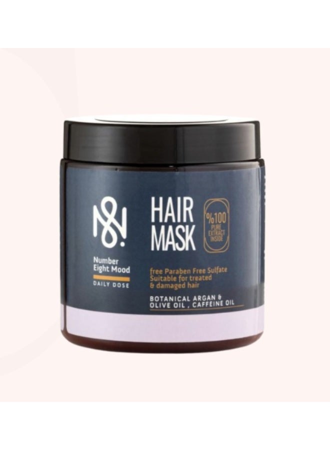 N8 Number Eight Mood Daily Dose Hair Mask - Argan, Olive Oil & Caffeine - Paraben & Sulfate Free - Image 1