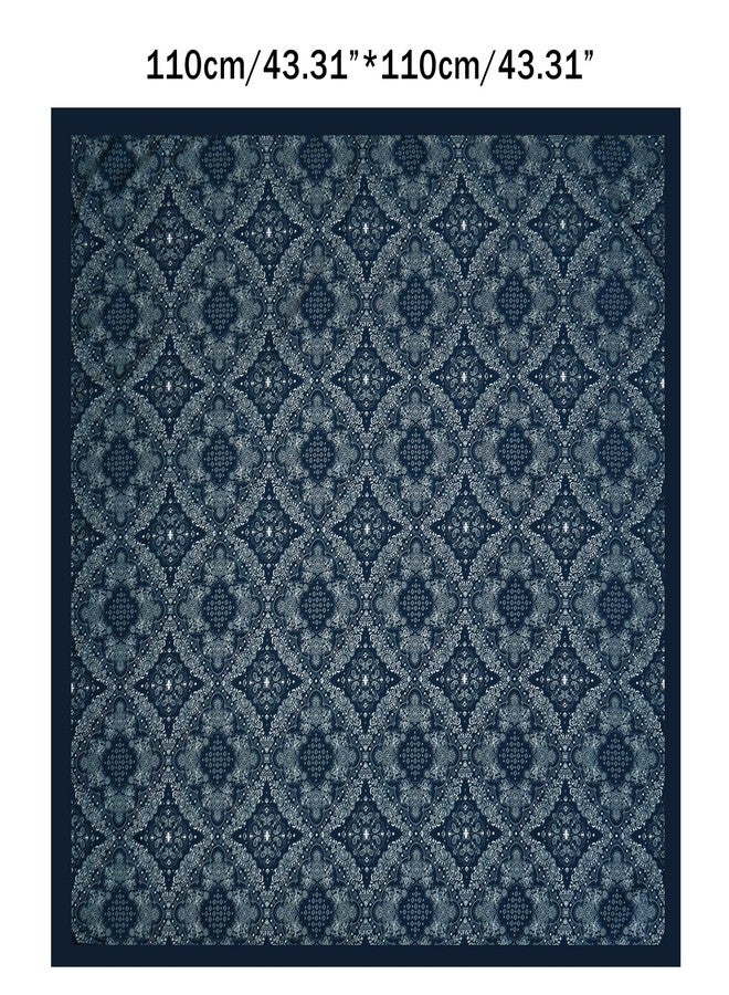 جيرينلي وشاح غربي كبير الحجم من جيرينلي، مقاس كبير 43 بوصة، للرجال والنساء، على طراز رعاة البقر الريفي (أزرق) - Image 2