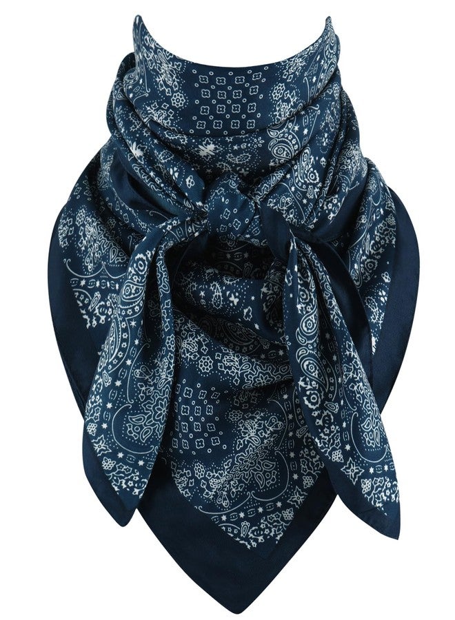 جيرينلي وشاح غربي كبير الحجم من جيرينلي، مقاس كبير 43 بوصة، للرجال والنساء، على طراز رعاة البقر الريفي (أزرق) - Image 1