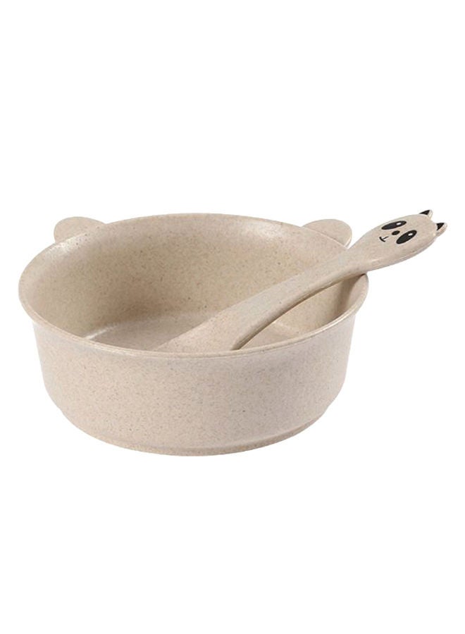 NIBEMINENT 2-Piece Panda Shape Tableware Set 