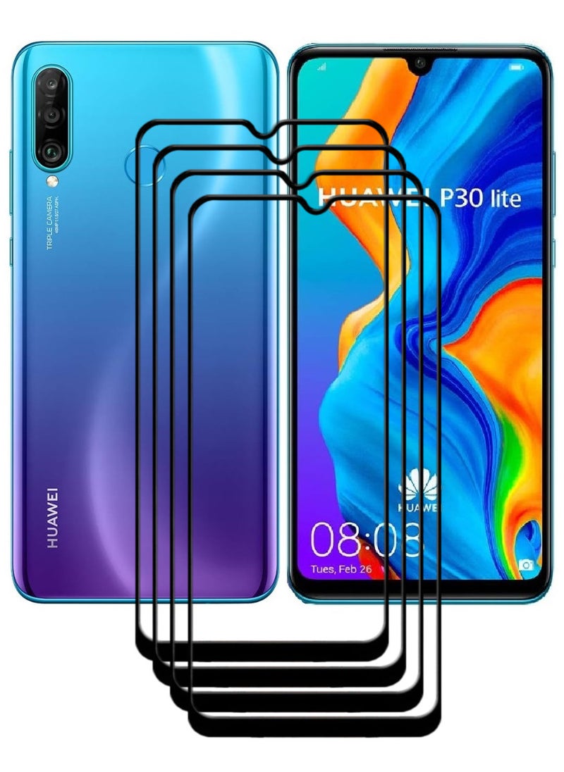 ACLIX 4 Pieces Antistatic ESD Dustproof Premium Quality High Definition Tempered Glass Screen Protector Designed For Huawei P30 lite - Image 1