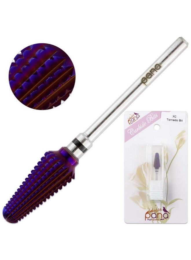 Pana Usa 332” Purple Tornado Nail Carbide Drill Bit Fast Remove For Acrylic Or Hard Gels Remover Professional Manicure Pedicure Rotary Tool Extra Coarse - Image 2