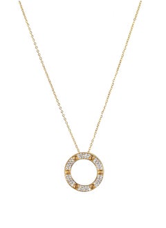 Fixed gold stainless steel chain, length 45cm + 5cm extension