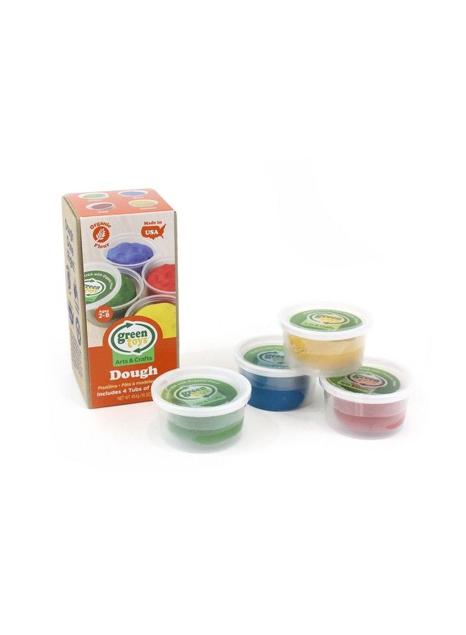 Green Toys Dough Assorted 4 Pack Multi Color Creative Arts & Crafts Activity Kids Toy Set. No Bpa Phthalates Pvc. Organic Dough Made In The Usa. - Image 1