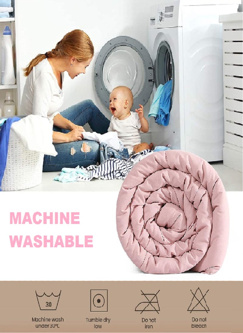 بلوبيري مرتبة علوية قطن،مرتبة مبطنة قابلة للطي، وسادة نوم سميكة للغاية قابلة للطي وجيدة التهوية، سرير للضيوف لغرفة المعيشة وغرفة النوم والتخييم، 4 أشرطة مطاطية في الزوايا، الارتفاع 6 سم، مقاس 160×200 سم - Image 4