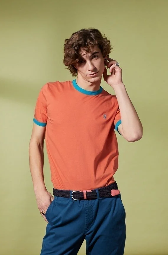 Vicomte A. Tibot Burnt Orange T-Shirt 100% Cotton