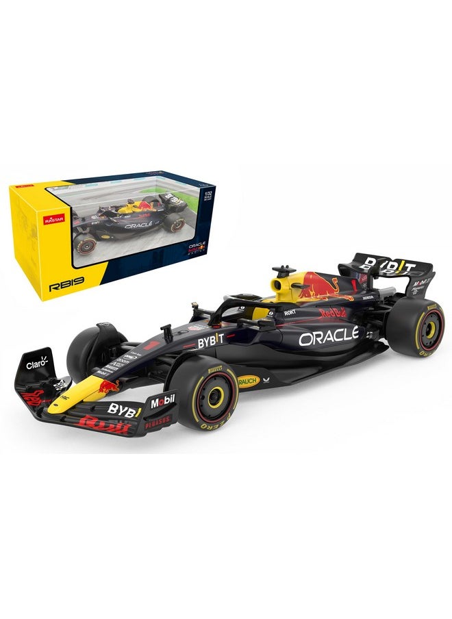راستار نموذج سيارة RASTAR 64600 1/32 RedBull F1 Die Cast Metal - سيارة RedBull F1 RB19 مصبوبة ومرخصة رسميًا للعب والعرض - هدية مثالية - أزرق  - Image 1