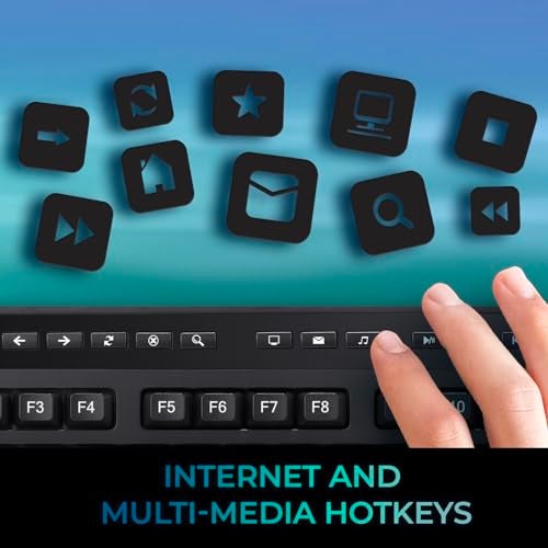 Adesso Wireless Keyboard with Touchpad 104 Key Full Size USB Dongle Receiver Multi OS Support Works with MacOs System & Multimedia Hotkeys Volume Control with Scroll Wheel WKB-4450UB - Image 5