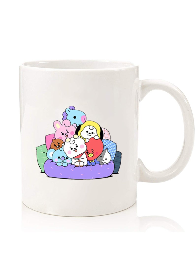 Theodor Premium Quality Two Sided Printed Coffee Mug Tea Cup For Home Office, Kids Men Women cute pets - Image 1