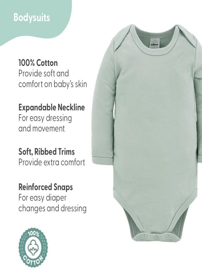 The Peanut Shell The Peanutshell 23-Piece Baby Girl Clothes Set, 100% Cotton, 0-3 Months, Newborn Essentials Must Haves, Flora Pink & Green - Image 2