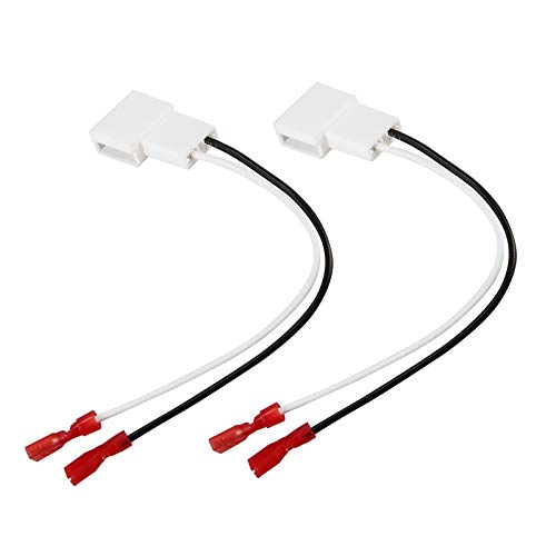 Danbojit 2 Pack 72-8104 Speaker Harness Adapter Compatible with Toyota Speaker Wire Harness Adapter Plug Compatible with Toyota Tacoma Tundra Camry Corolla 4 Runner Scion Pontiac Speaker Wiring Harness Adapter - Image 1