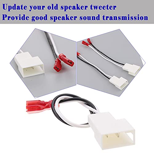 Danbojit 2 Pack 72-8104 Speaker Harness Adapter Compatible with Toyota Speaker Wire Harness Adapter Plug Compatible with Toyota Tacoma Tundra Camry Corolla 4 Runner Scion Pontiac Speaker Wiring Harness Adapter - Image 4