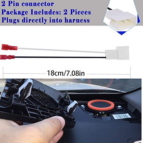 Danbojit 2 Pack 72-8104 Speaker Harness Adapter Compatible with Toyota Speaker Wire Harness Adapter Plug Compatible with Toyota Tacoma Tundra Camry Corolla 4 Runner Scion Pontiac Speaker Wiring Harness Adapter - Image 5