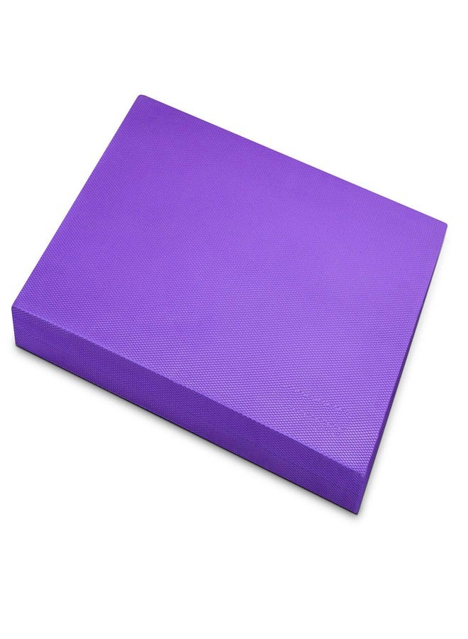 IRIS Balance Pad - Foam Large Yoga Mat Trainer for Physical Therapy, Stability Workout, Knee and Ankle Exercise, Strength Training, Rehab - Chair Cushion for Adults, Kids, and Travel (Purple) - Image 1