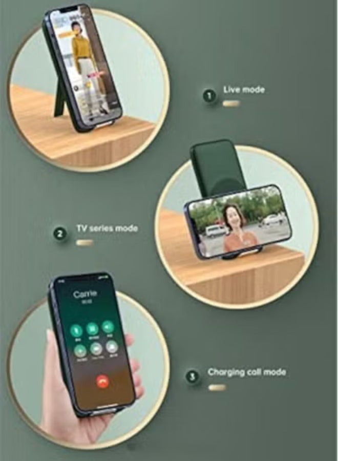 جولف لينك بنك طاقة محمول كبير السعة مزود بشاشة LED وكابل مدمج 10000 مللي أمبير/ساعة، أخضر - Image 4