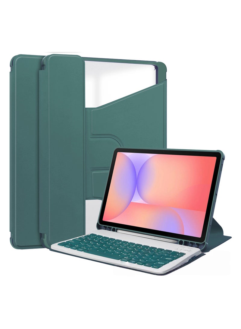 For Samsung Galaxy Tab S10 Lite SM-X400 Keyboard Protective Cover Acrylic Swivel Case Convenient Controls - Image 1