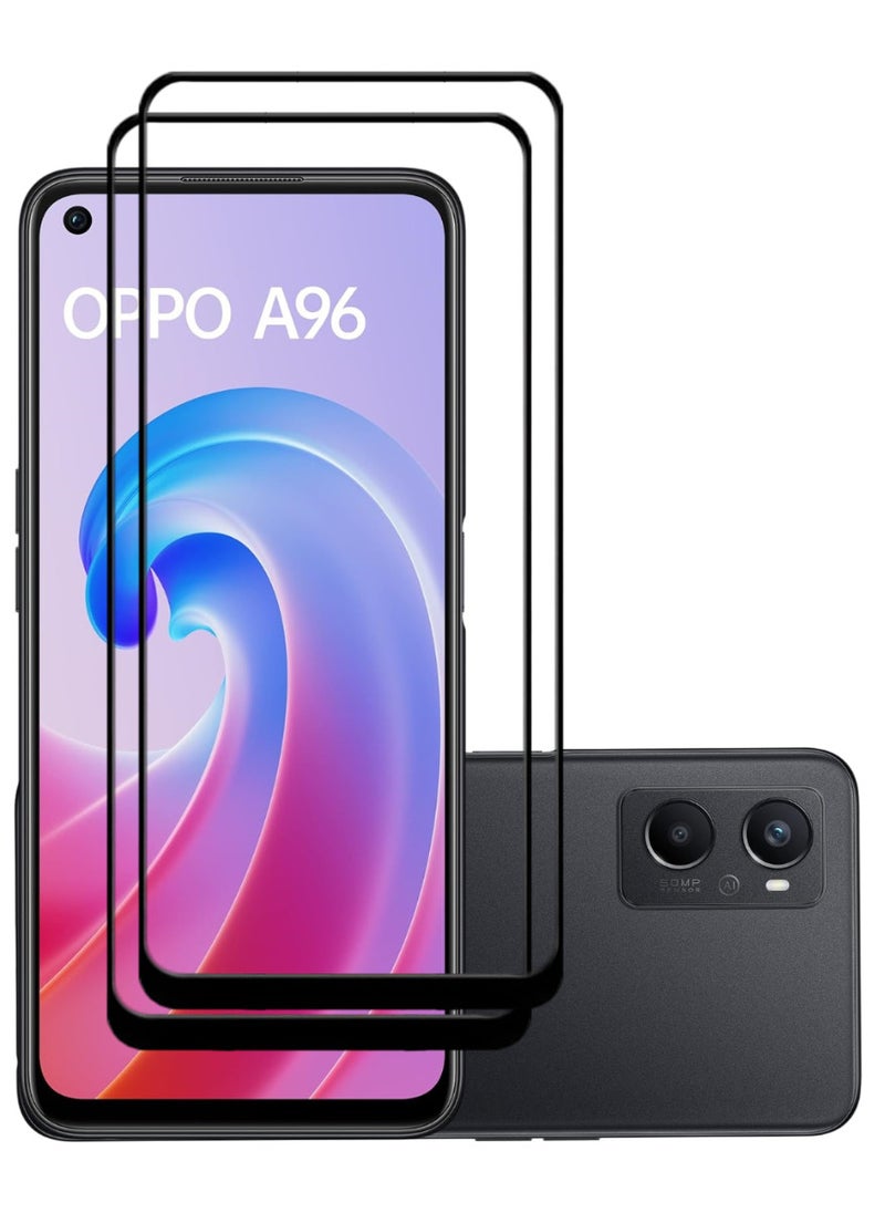 ACLIX 2 Pieces Antistatic ESD Dustproof Premium Quality High Definition Tempered Glass Screen Protector Designed For Oppo A96 - Image 1
