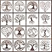 WSICSE 16 Pcs Tree of Life Stencils for Painting 6x6 Inch Reusable Tree Layering Stencils for Crafts Painting on Wood Floor Window Art Scrapbook Drawing Decoration - Image 2