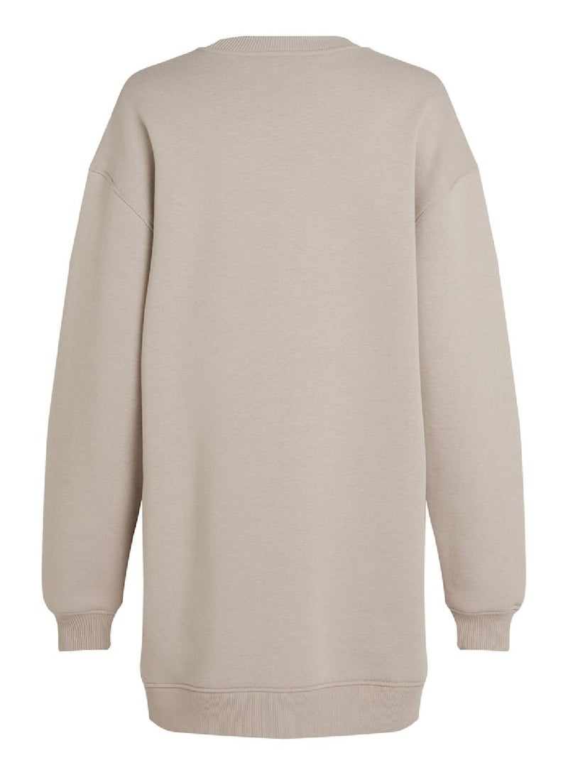 Calvin Klein Jeans Relaxed Monogram Sweatshirt Dress - Image 3