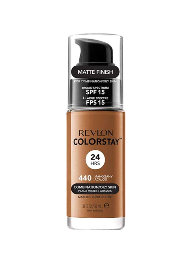 Revlon ColorStay Makeup Foundation SPF 15 Mahogany 440 - Image 1