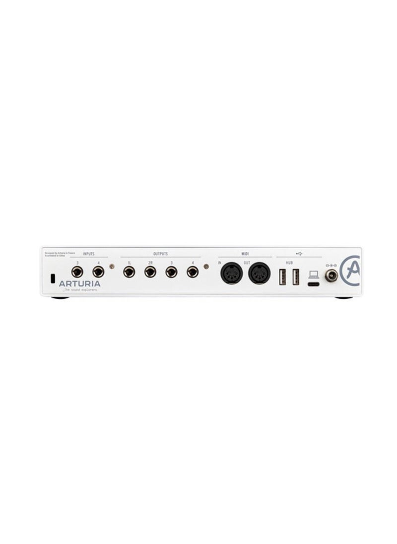 Arturia - Arturia MiniFuse 4 Portable USB Type-C Audio/MIDI Interface (White) - Image 1