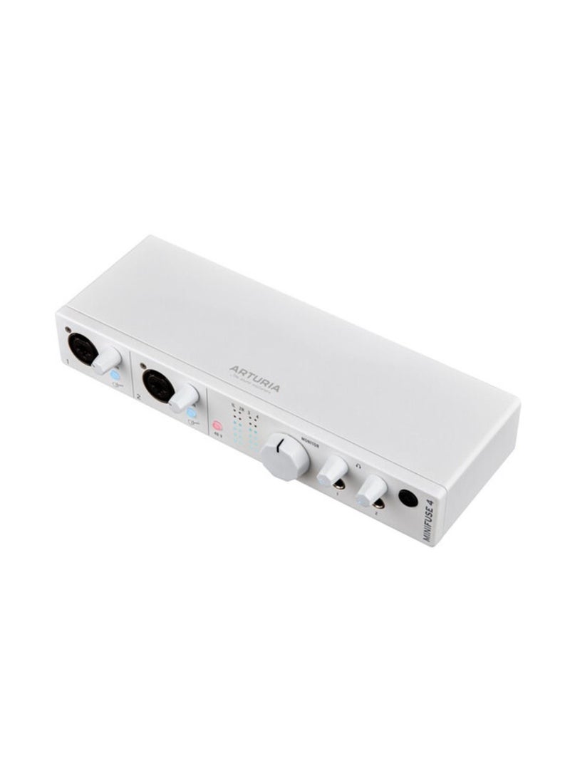 Arturia - Arturia MiniFuse 4 Portable USB Type-C Audio/MIDI Interface (White) - Image 1