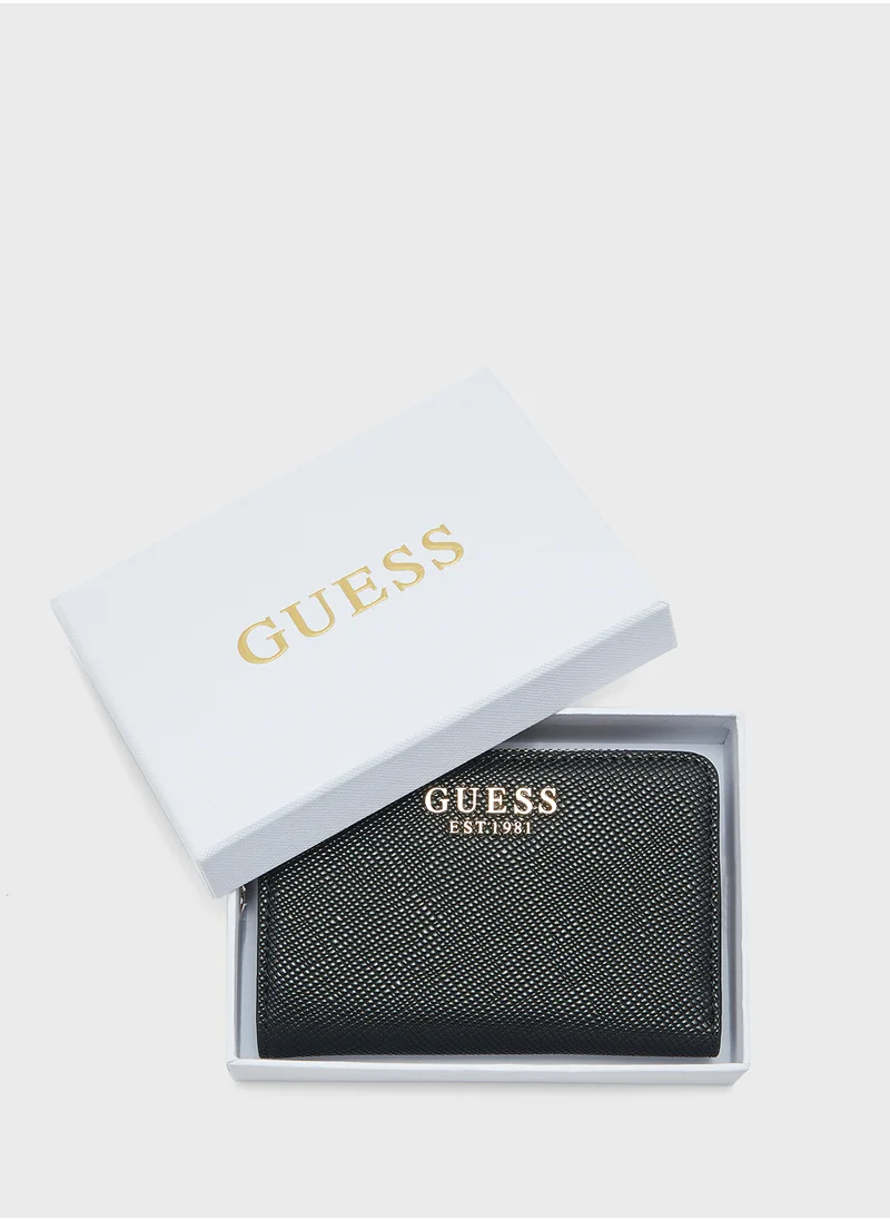 GUESS Laurel Slg Zip Arnd Card Holder