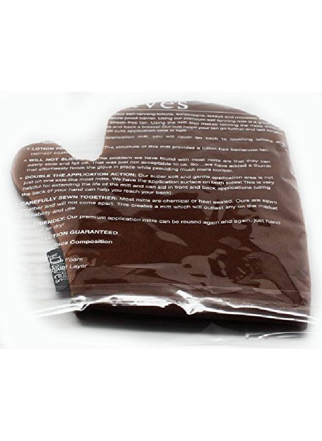 Famous Dave's Tanner - Self Tanning Mitt Applicator Sunless Self Tanner mitt Glove Tanner Applicator Mitt Self Tan Reusable Double Sided With Thumb Ultra Soft tanning Mitt - Image 1
