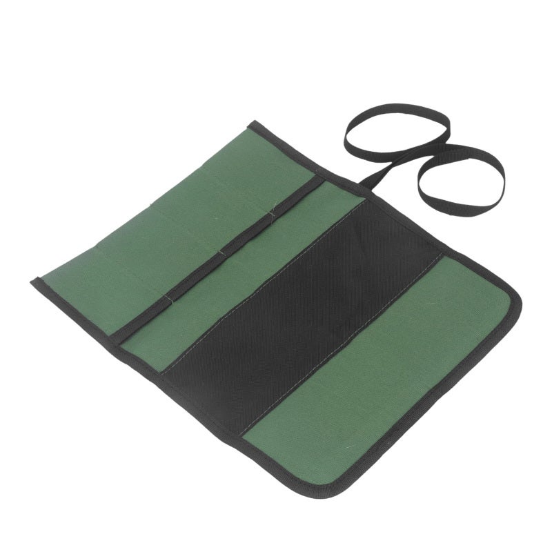 Chef Knife Roll Bag Canvas 4 Pocket Foldable Durable Knife Cultery Carrier for Home - Image 5