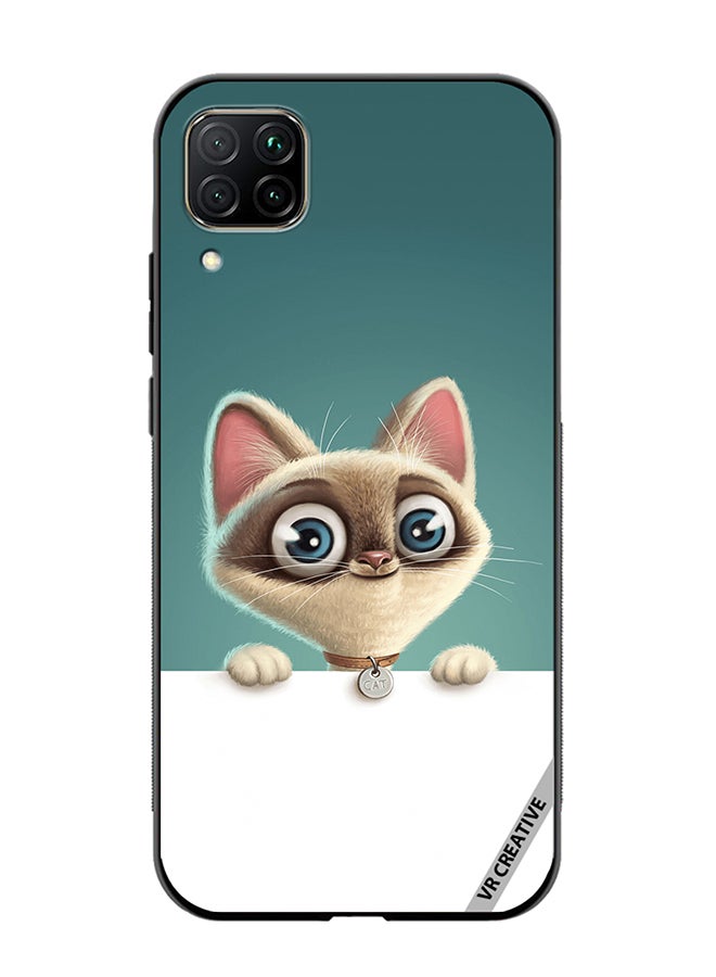 VR CREATIVE Protective Case Cover For Huawei Nova 7i/P40 Lite Cute Cat Design Multicolour - Image 1