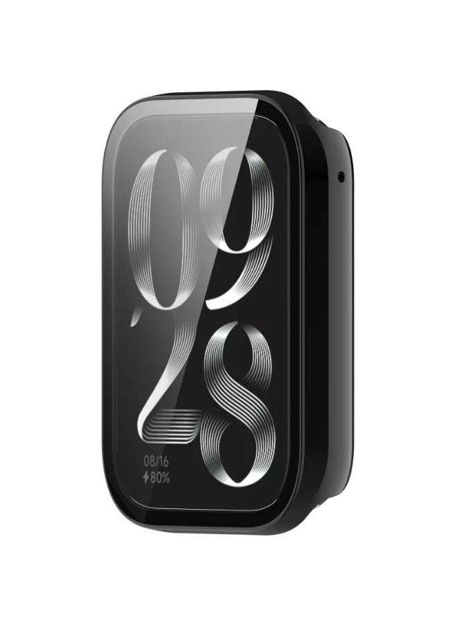 PC Case + Screen Protector For Xiaomi Mi Band 9 Pro All-around Anti-scratch Frame Screen Protective Shell (Black) - Image 2