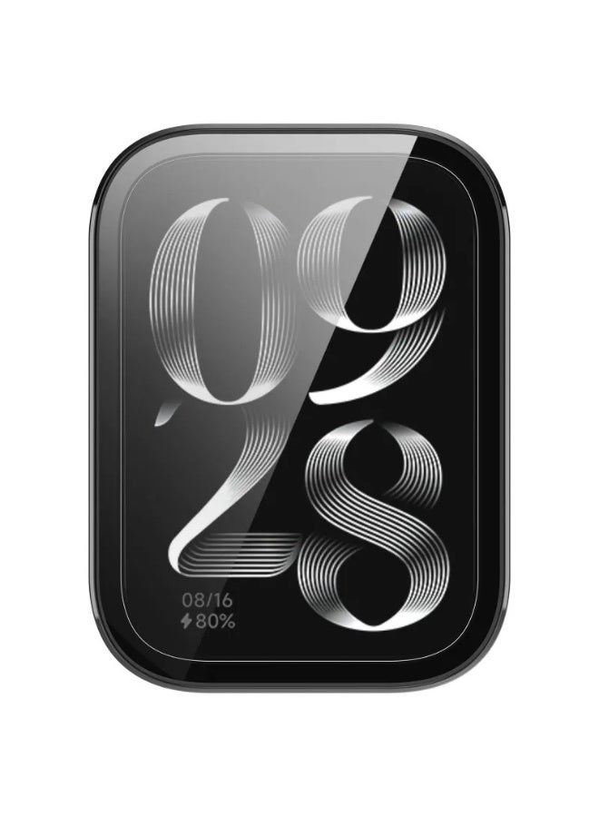 PC Case + Screen Protector For Xiaomi Mi Band 9 Pro All-around Anti-scratch Frame Screen Protective Shell (Black) - Image 4