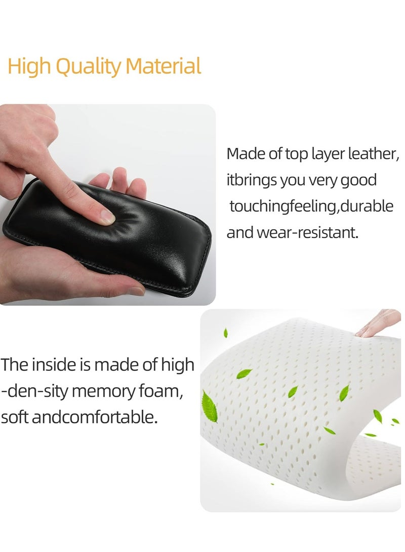 أوزيغالور 2 عبوة وسائد جلدية عالمية لوحدة التحكم في السيارة، وسائد للركبة والمرفقين للراحة، إكسسوارات داخلية للسيارات - Image 4