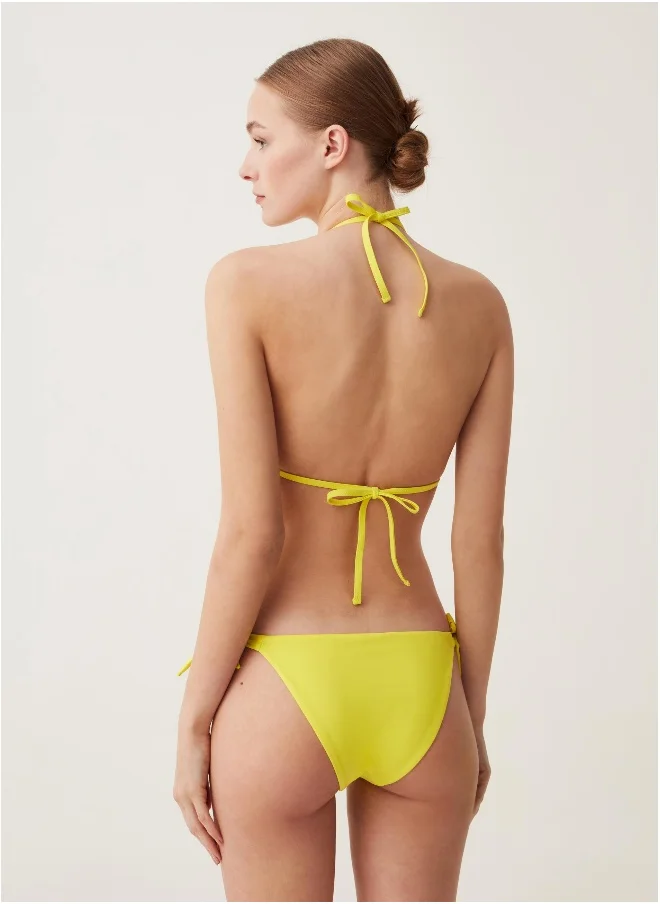 او في اس Ovs Triangle Bikini Top With Sequins