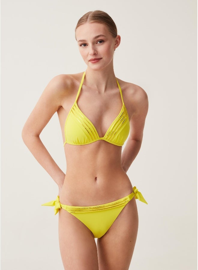 Ovs Ovs Triangle Bikini Top With Sequins  - Image 2