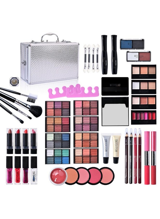 All-In-One Holiday Make Up Gift Set | Makeup Kit For Women Full Kit Essential Starter Bundle Include Eyeshadow Palette Lipstick Blush Foundation Concealer Face Powder Mascara Lipgloss Brush - pzsku/Z1D06D5C0B3858FF48D47Z/45/_/1734437567/84ad4c08-839b-4ab6-b372-c31d73330c05