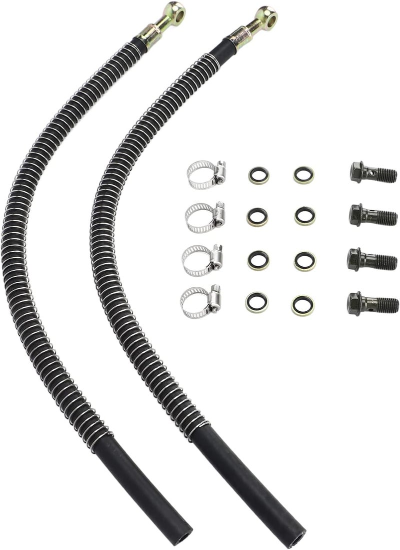 كلاراكو قطع غيار السيارات، طقم خرطوم سائل تبريد الرادياتير 450 مم مع براغي M10x1.25 مناسب للدراجات النارية الترابية 125cc 140cc 150cc 160cc والدراجات النارية الرباعية - Image 1