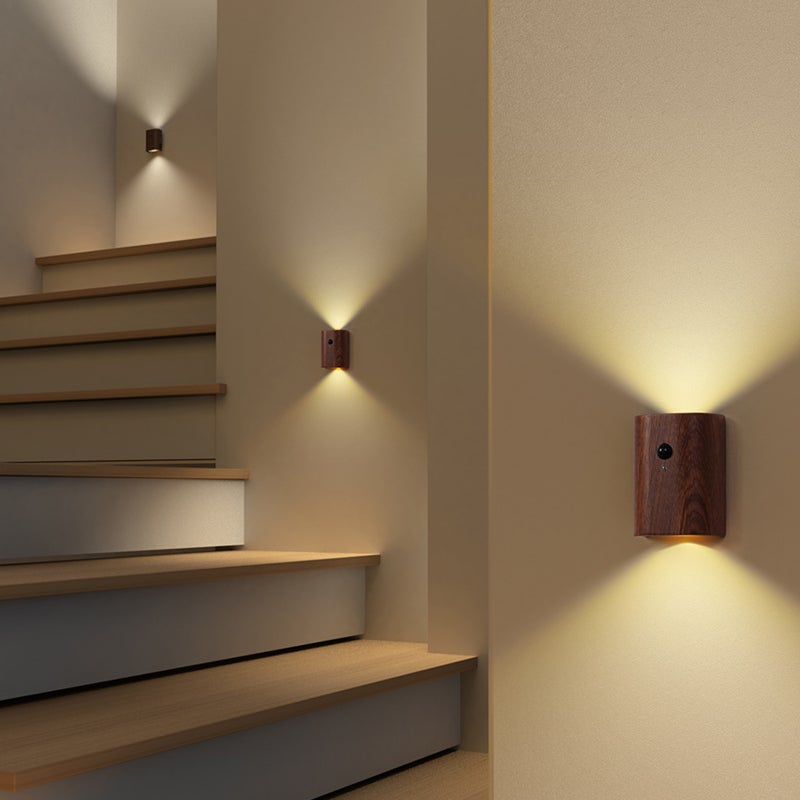 Indoor Motion Sensor Wall Light Double Head LED Rechargeable Night Light Sensing Corridor Passage Light Magnetic Installation Type-C Charging - Image 5